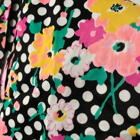 1960s Vintage Handmade Polka Dot Floral Maxi Dress - Picture 2 of 13